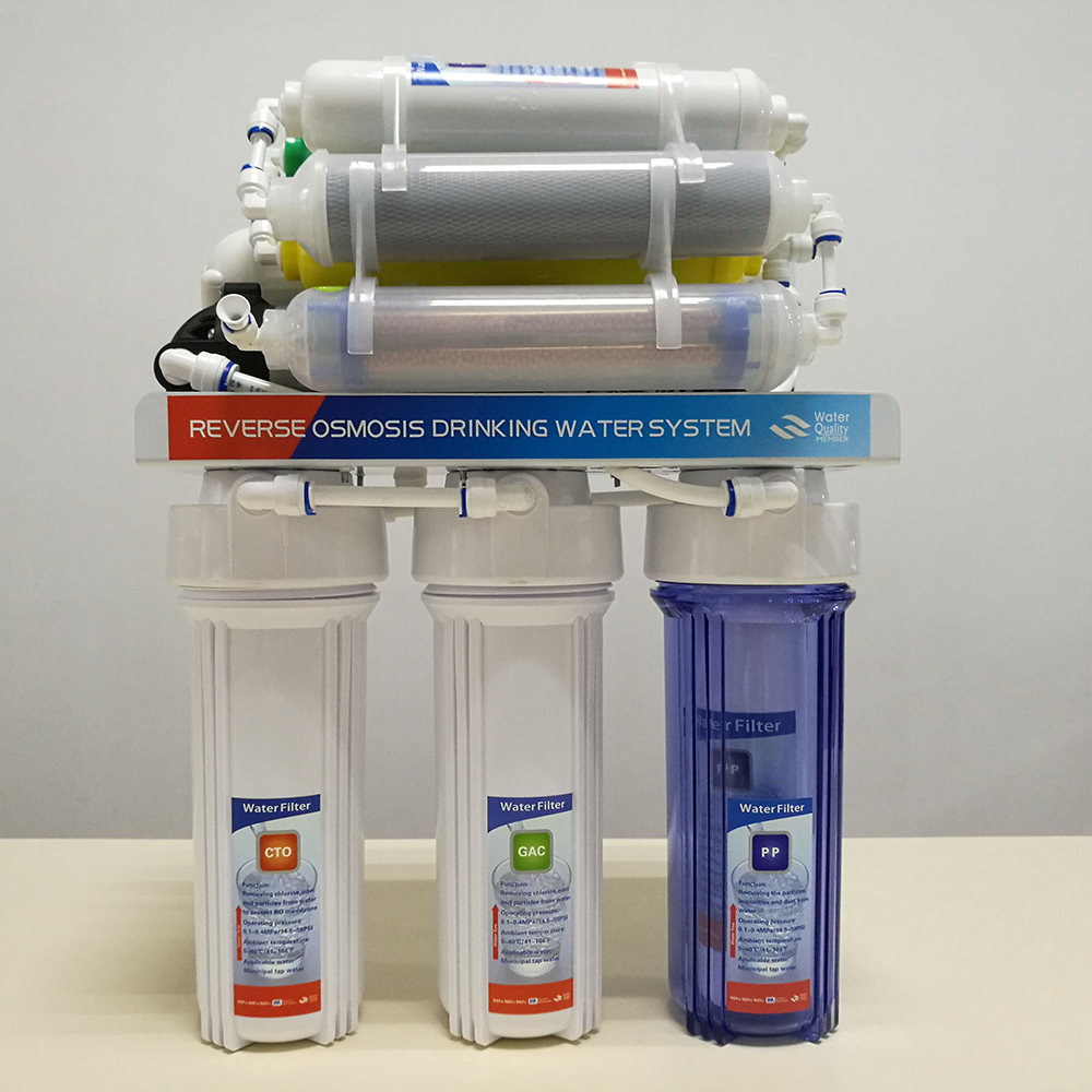 7 stage undersink reverse osmosis water filter home direct drinking