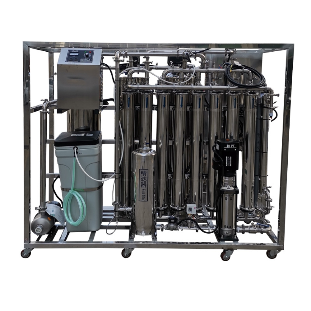 2000L/H stainless steel reverse osmosis RO water filter system with zone generator and UV Sterilizer