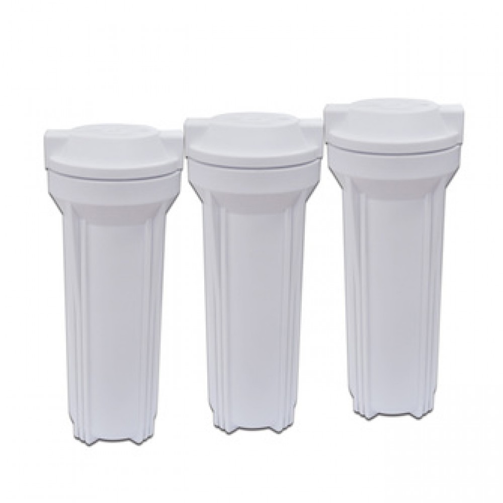 Reverse osmosis water purifier system parts food grade white color plasitc 10' inch water filter housing