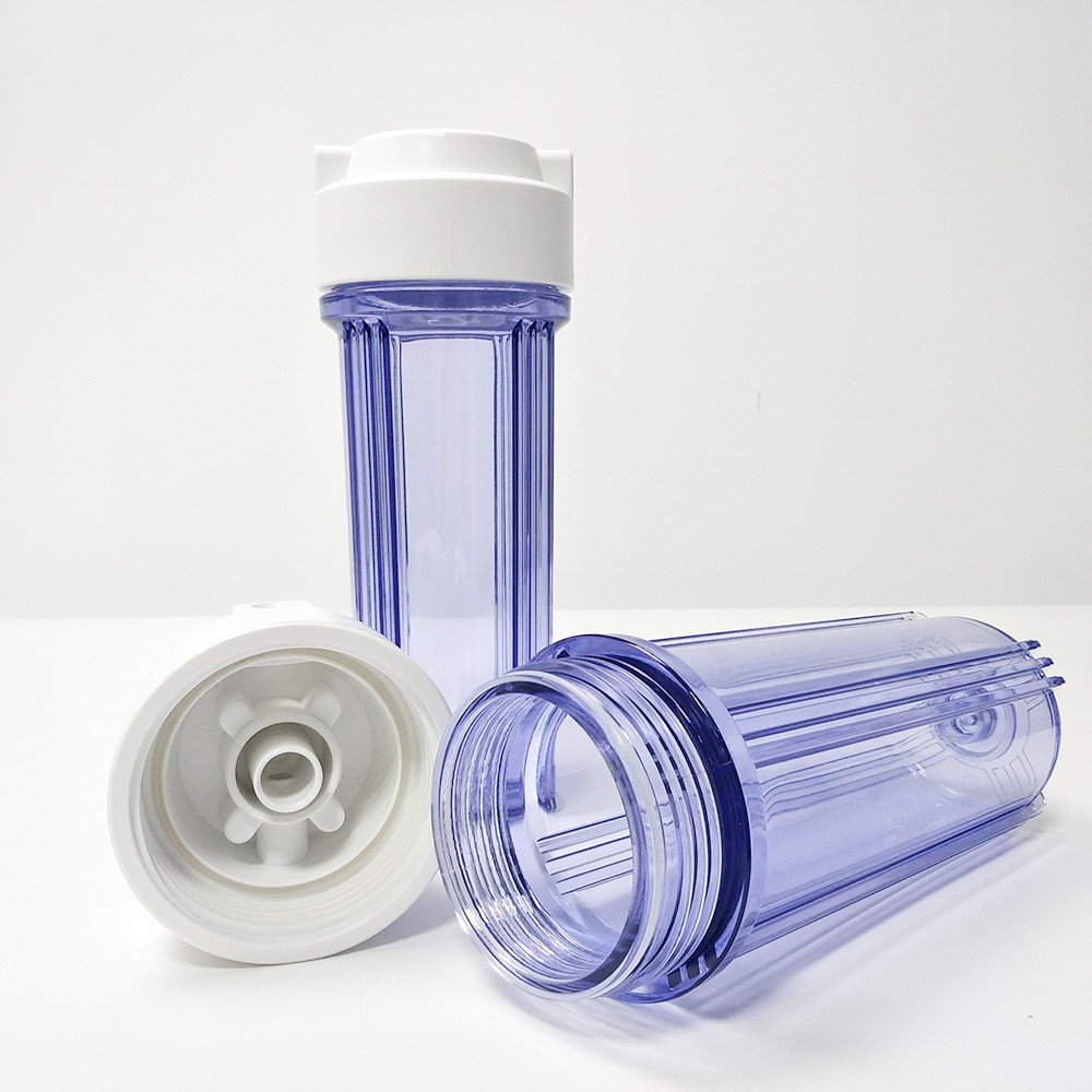 undersink ro water purifier system parts food grade transparet plasitc water filter housing 10 inch