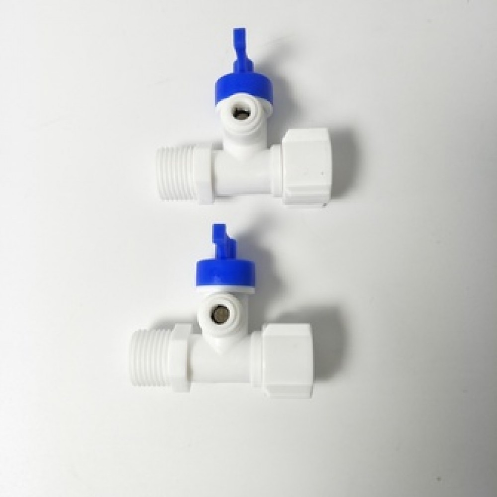 Piezas de repuesto para máquinas purificadoras de agua de ósmosis inversa 3 vías 2 en 1 válvula de filtro de agua de plástico