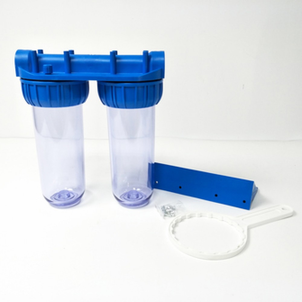 Italian type food grade plastic clear water filter housing