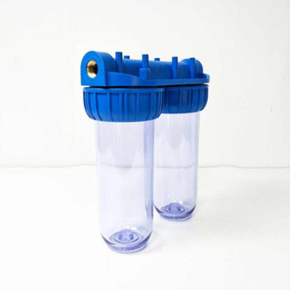 Italian type food grade plastic clear water filter housing