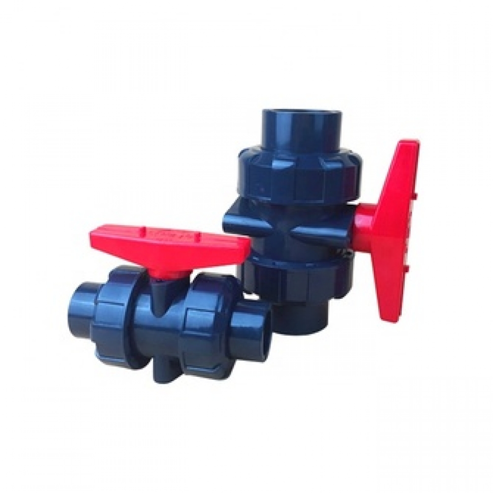 High quality UPVC water supply pipe fittings double union ball valve