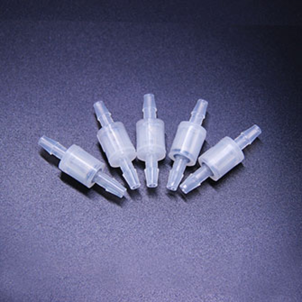 Miniature plastic check valve safety relief valve open force spring hair