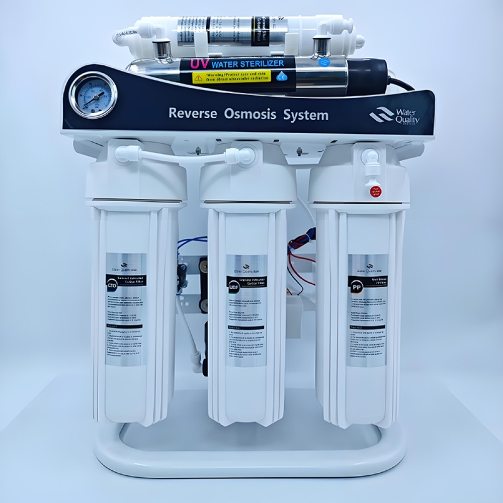 7 stage reverse osmosis household purification system with UV Sterilizer