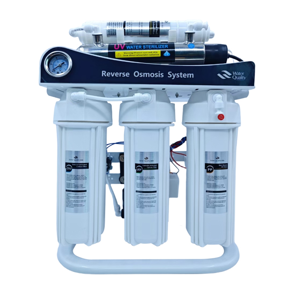 7 stage reverse osmosis household purification system with UV Sterilizer