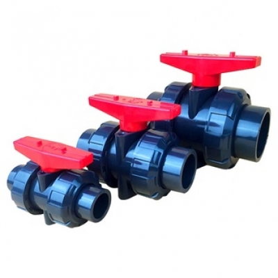 High quality UPVC water supply pipe fittings double union ball valve