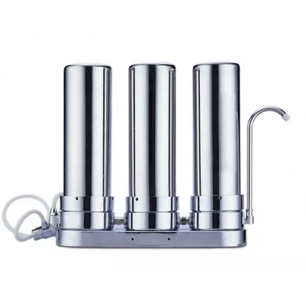 2 Stage Stainless Steel 10inch Home Drinking Countertop Water